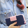 Women's Wallet Button Leather Faux Clutch