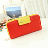 Women's Wallet Button Leather Faux Clutch