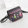 Women Leather Cat Print Shoulder Handbags