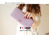 PU Leather Women Wallet with Bowknot Pendant