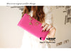 PU Leather Women Wallet with Bowknot Pendant