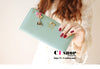 PU Leather Women Wallet with Bowknot Pendant