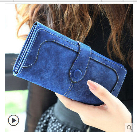 Retro Matte Stitching Wallet