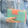 Women's Wallet Button Leather Faux Clutch