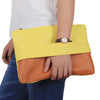 Fashion Women Handbag Solid Patchwork Clutches